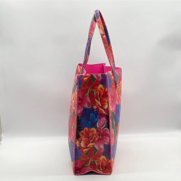 The Icon Tote Pink Floral Print Tote bag - Picture 4 of 10